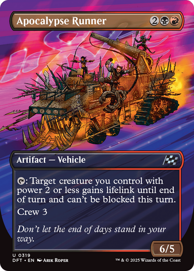 Apocalypse Runner (Borderless) (DFT-319)  - Aetherdrift