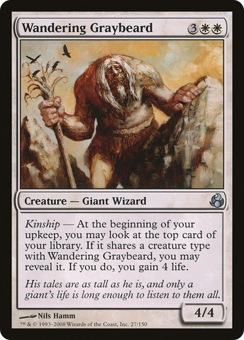 Wandering Graybeard (MOR-027)  Foil - Morningtide