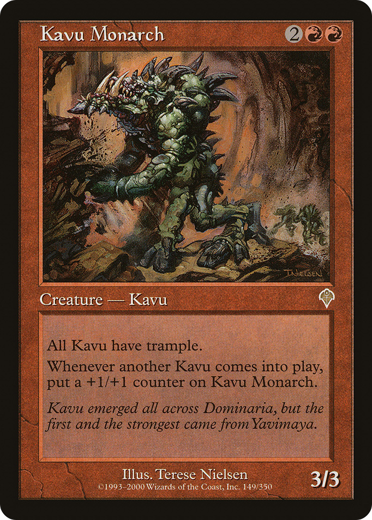 Kavu Monarch (INV-149)  Foil - Invasion