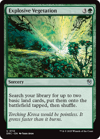 Explosive Vegetation (DRC-112)  - Commander: Aetherdrift