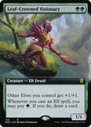 Leaf-Crowned Visionary (Extended Art) (DMU-414)  Foil - Dominaria United: (Extended Art)