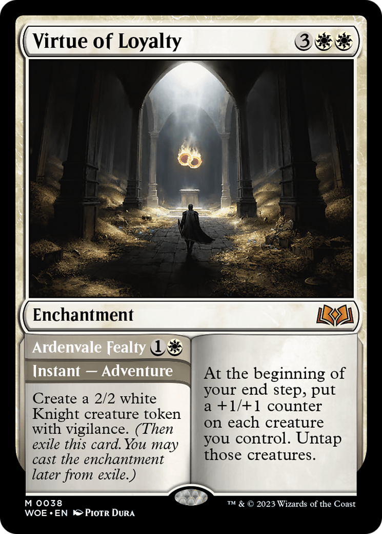 Virtue of Loyalty (WOE-038)  - Wilds of Eldraine