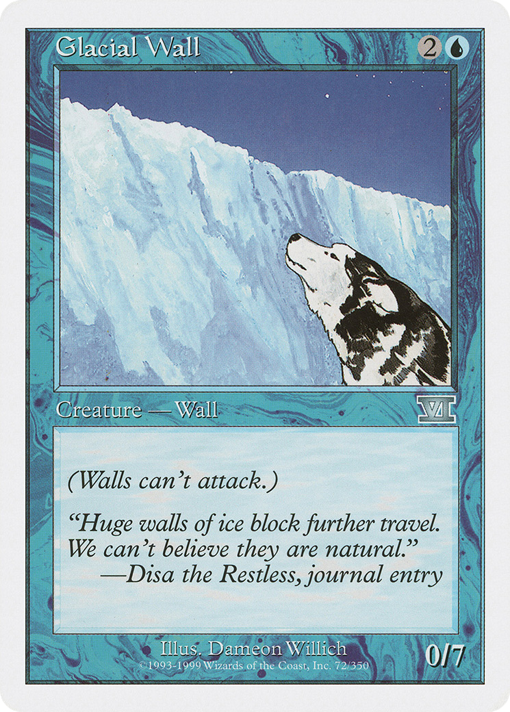 Glacial Wall (6ED-072)  - Classic Sixth Edition