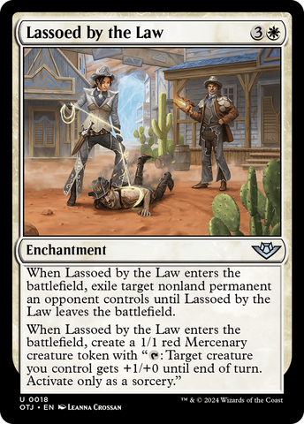 Lassoed by the Law (OTJ-018)  Foil - Outlaws of Thunder Junction