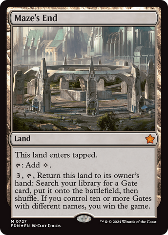 Maze's End (FDN-727)  Foil - Foundations