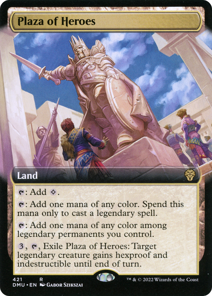 Plaza of Heroes (Extended Art) (DMU-421)  Foil - Dominaria United: (Extended Art)