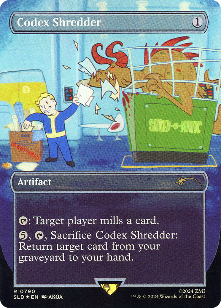 Codex Shredder (Rainbow Foil) (SLD-790)  Foil - Secret Lair Drop (Borderless)