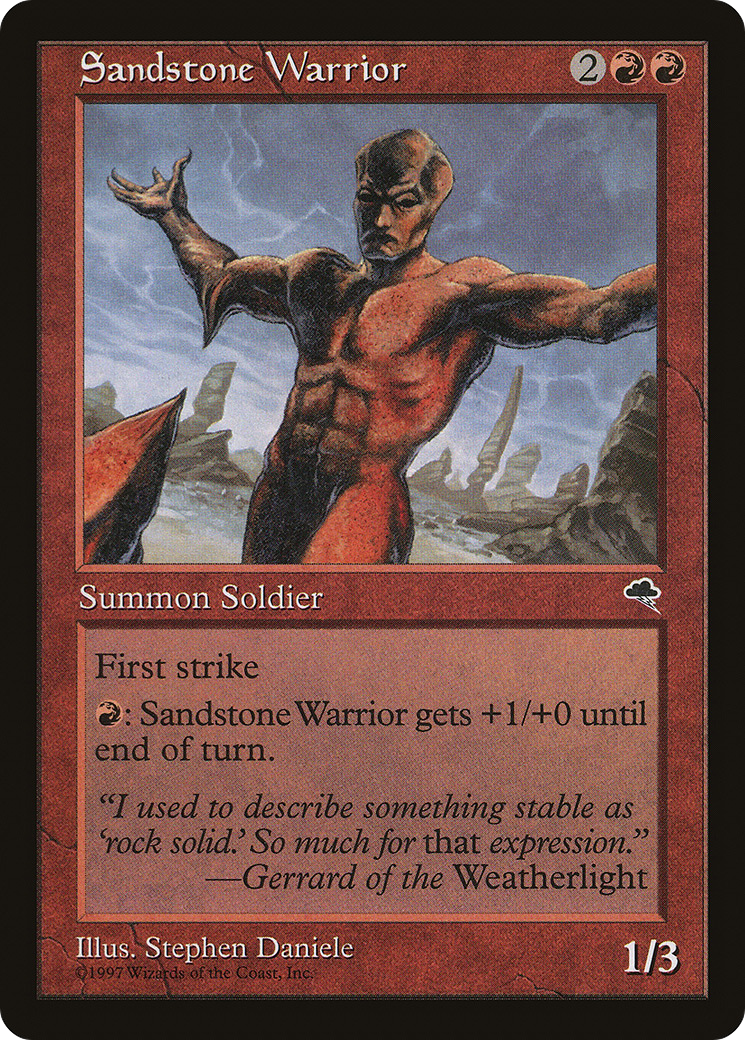 Sandstone Warrior (TMP-199)  - Tempest