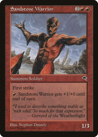 Sandstone Warrior (TMP-199)  - Tempest