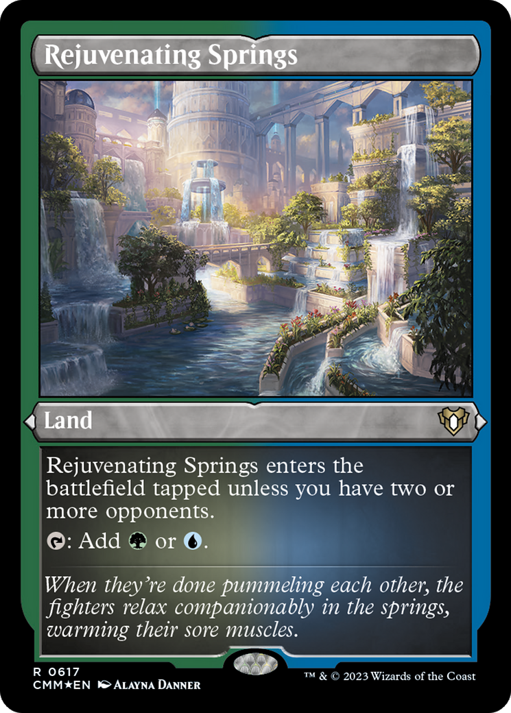 Rejuvenating Springs (CMM-617)  Etched Foil - Commander Masters
