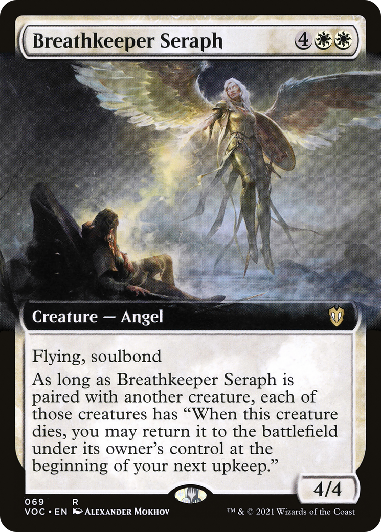 Breathkeeper Seraph (Extended Art) (VOC-069)  - Crimson Vow Commander: (Extended Art)
