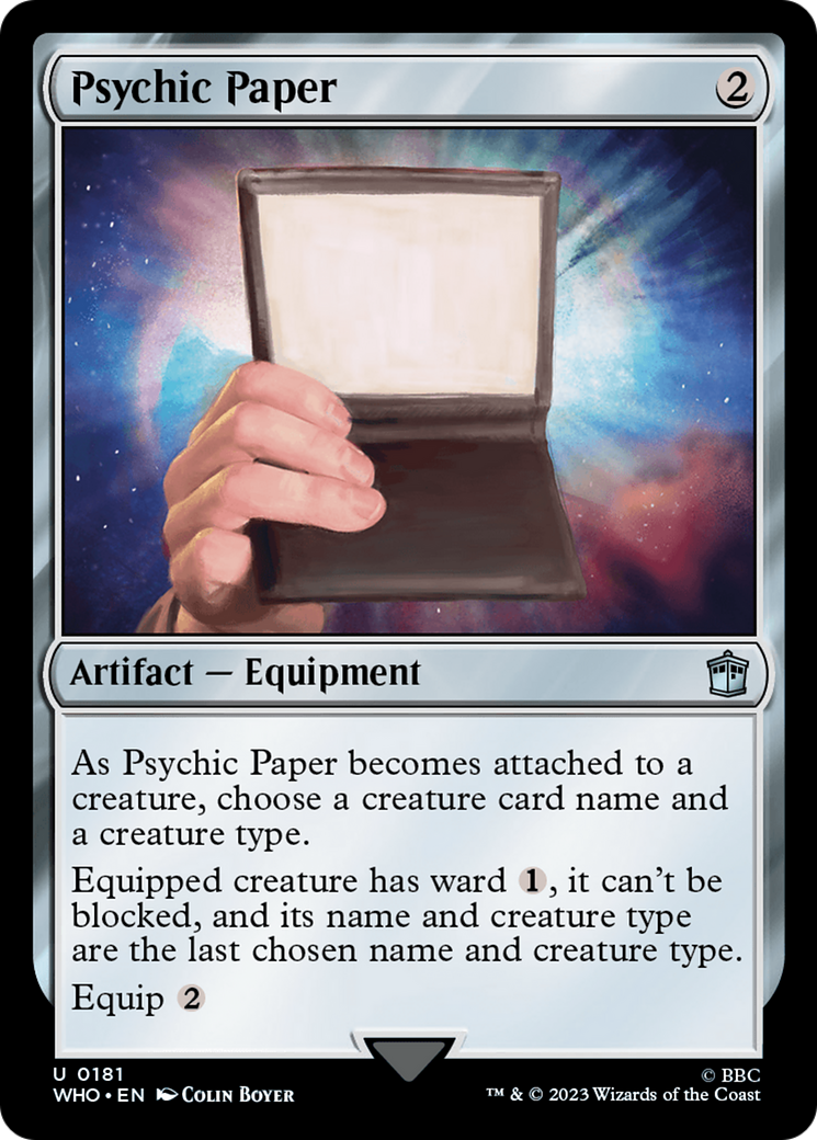 Psychic Paper (WHO-181)  Foil - Doctor Who