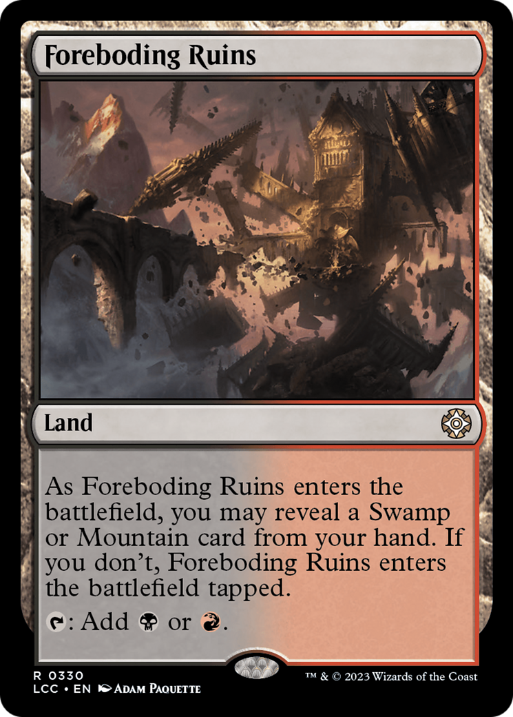 Foreboding Ruins (LCC-330)  - The Lost Caverns of Ixalan Commander