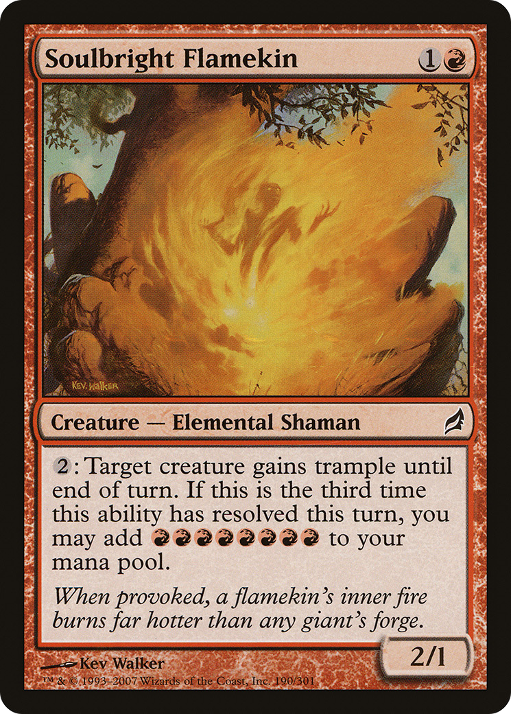 Soulbright Flamekin (LRW-190)  Foil - Lorwyn