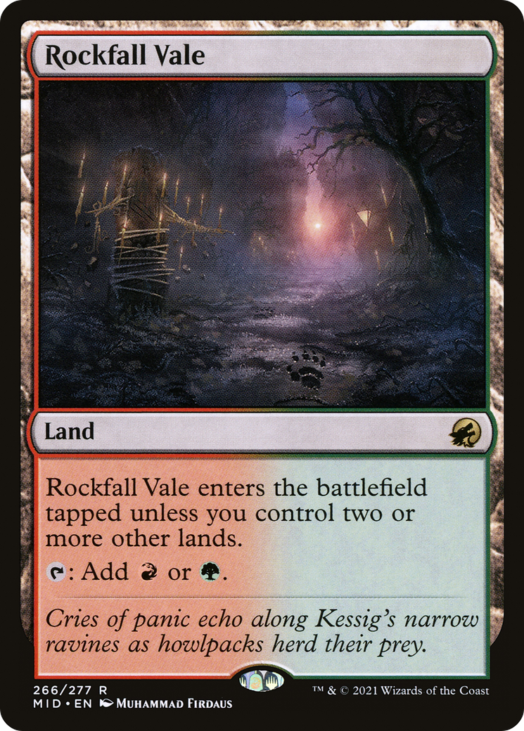 Rockfall Vale (MID-266)  Foil - Innistrad: Midnight Hunt