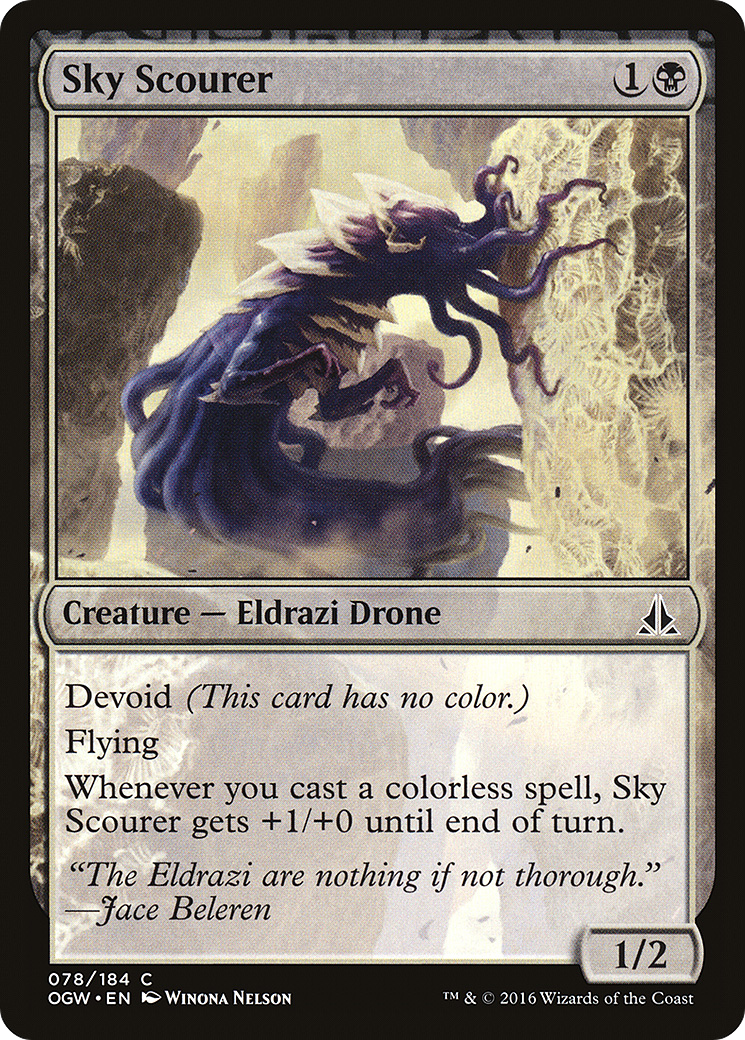Sky Scourer (OGW-078)  Foil - Oath of the Gatewatch: (devoid)
