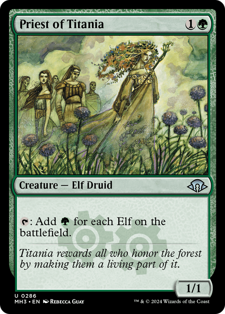 Priest of Titania (MH3-286)  Foil - Modern Horizons 3