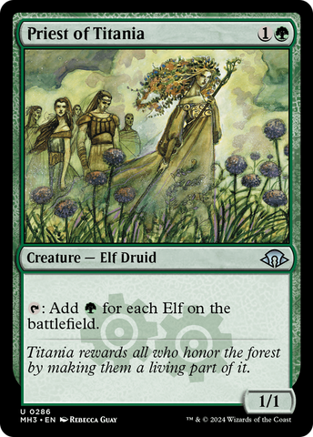 Priest of Titania (MH3-286)  Foil - Modern Horizons 3