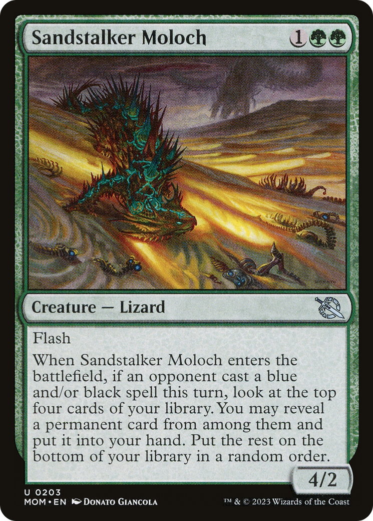 Sandstalker Moloch (MOM-203)  Foil - March of the Machine