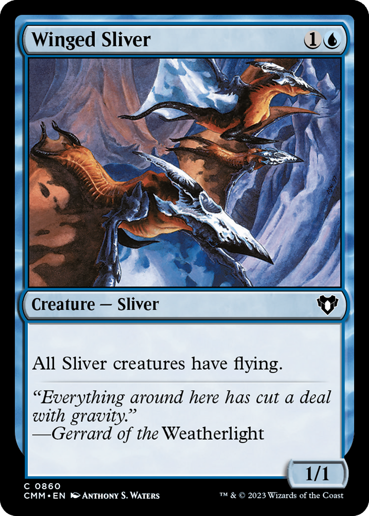 Winged Sliver (CMM-860)  - Commander Masters