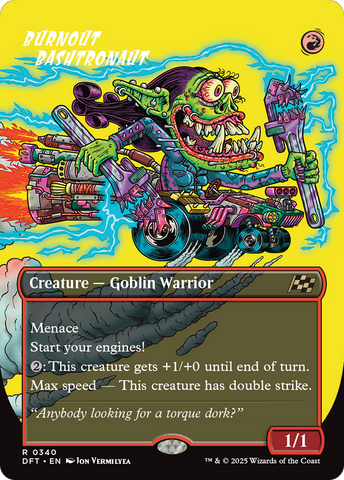 Burnout Bashtronaut (Borderless) (DFT-340)  Foil - Aetherdrift