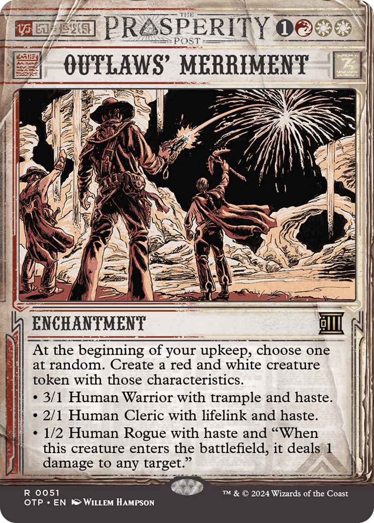 Outlaws' Merriment (OTP-051)  - Breaking News: (Showcase) (Borderless)