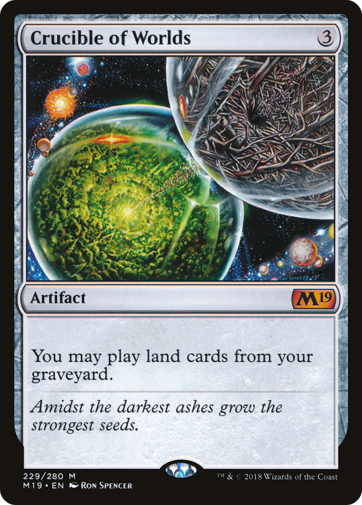 Crucible of Worlds (M19-229)  Foil - Core Set 2019