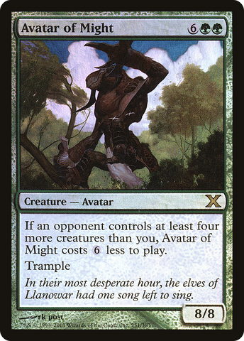 Avatar of Might (10E-251★)  Foil - Tenth Edition