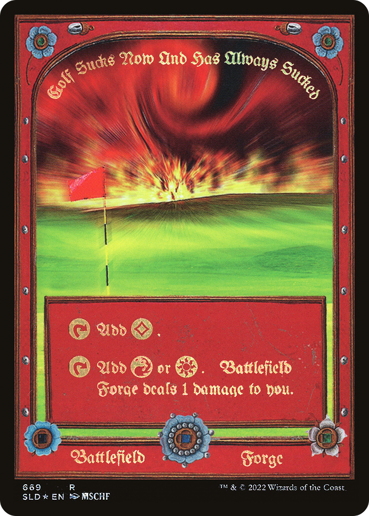 Plains // Battlefield Forge (SLD-669)  Foil - Secret Lair Drop