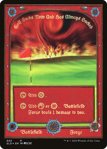Plains // Battlefield Forge (SLD-669)  Foil - Secret Lair Drop