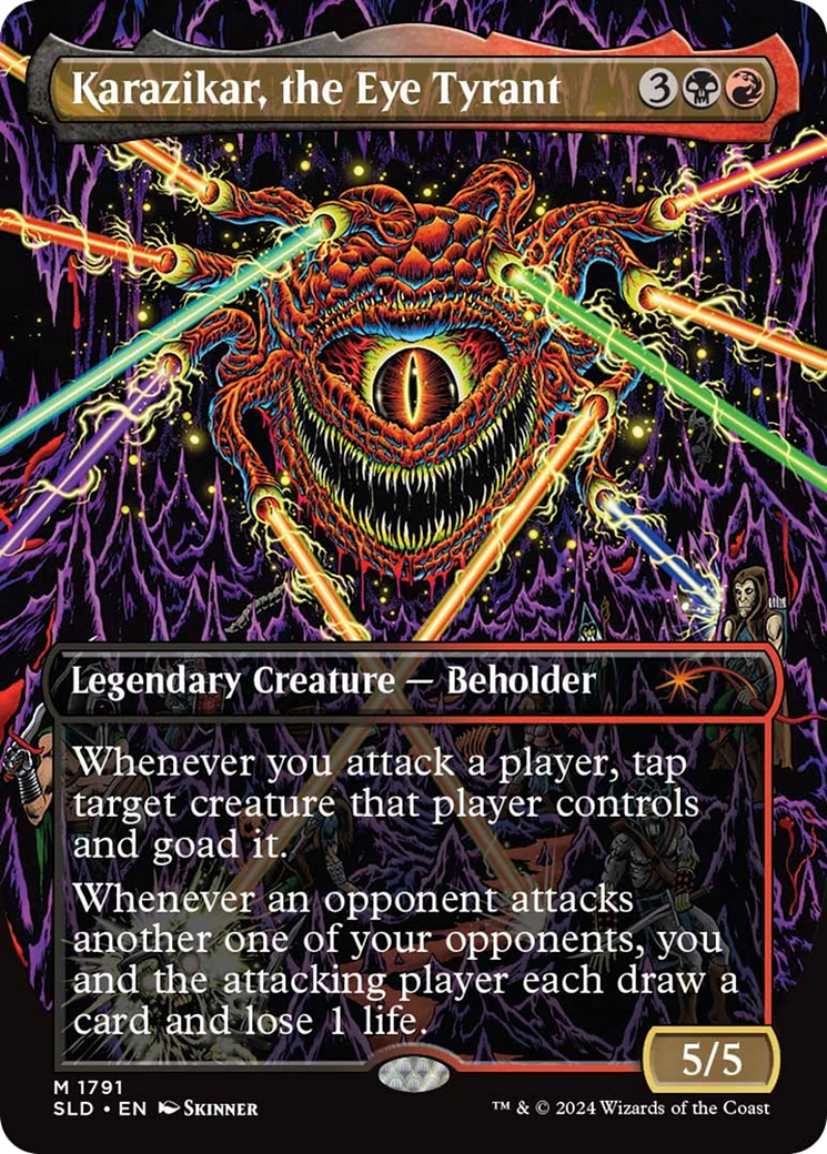 Karazikar, the Eye Tyrant (SLD-1791)  - Secret Lair Drop (Borderless)