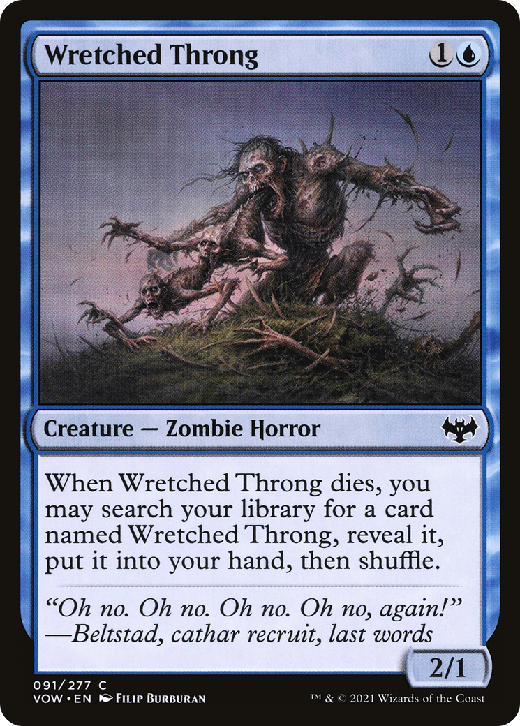 Wretched Throng (VOW-091)  Foil - Innistrad: Crimson Vow