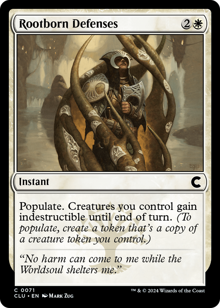 Rootborn Defenses (CLU-071)  - Ravnica: Clue Edition