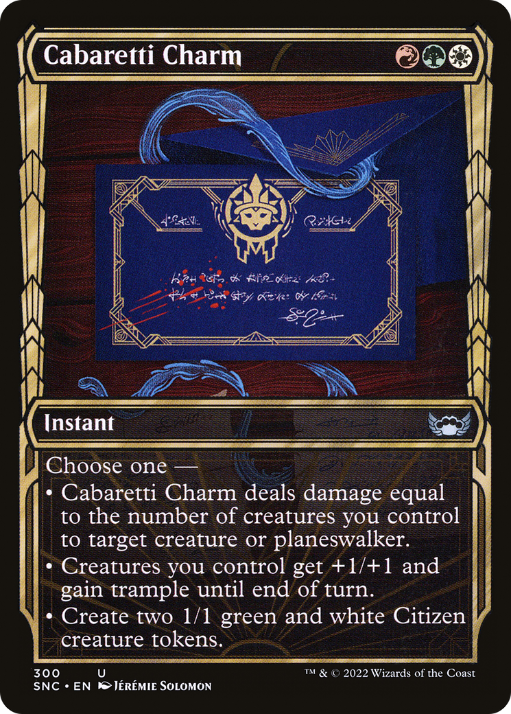 Cabaretti Charm (Showcase) (SNC-300)  Foil - Streets of New Capenna: (Showcase)