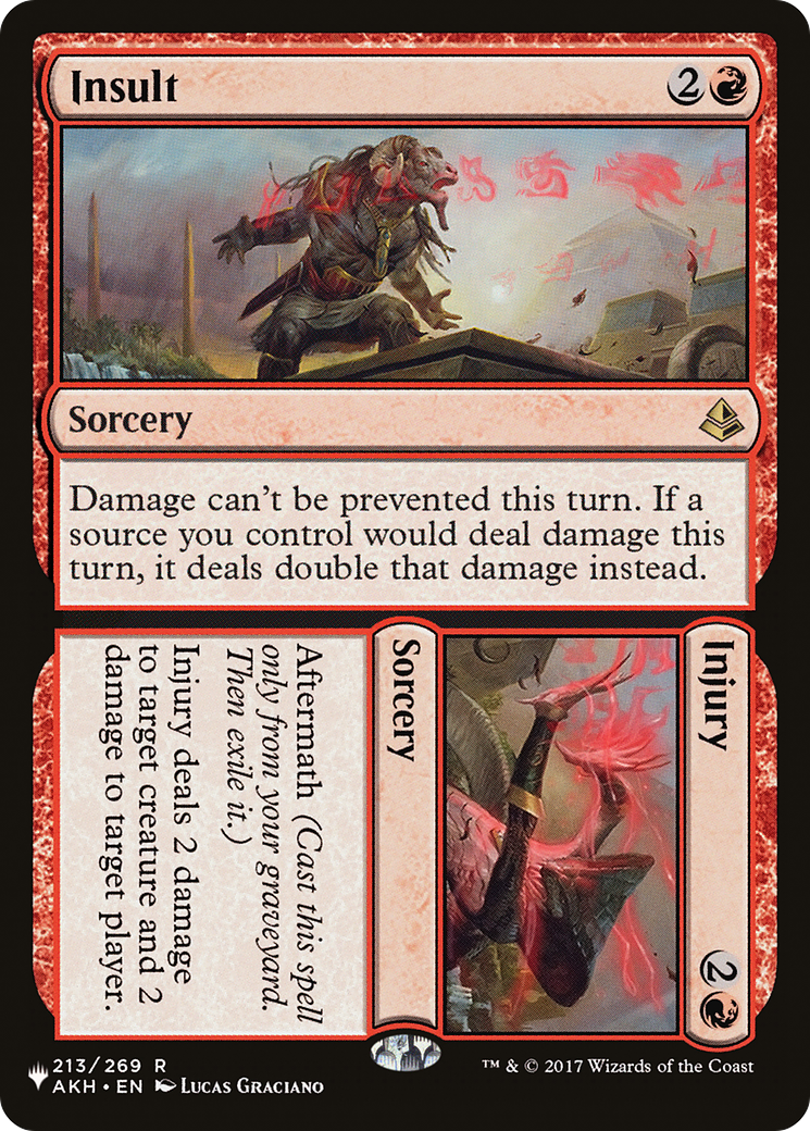 Insult // Injury (LIST-AKH-213)  - The List