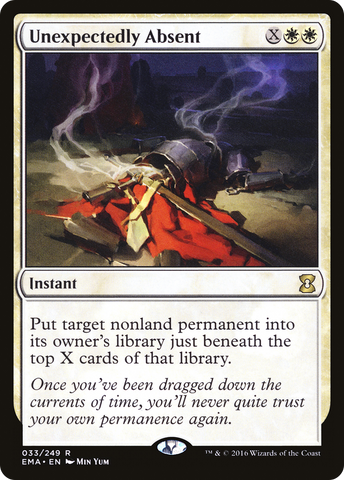 Unexpectedly Absent (EMA-033)  Foil - Eternal Masters