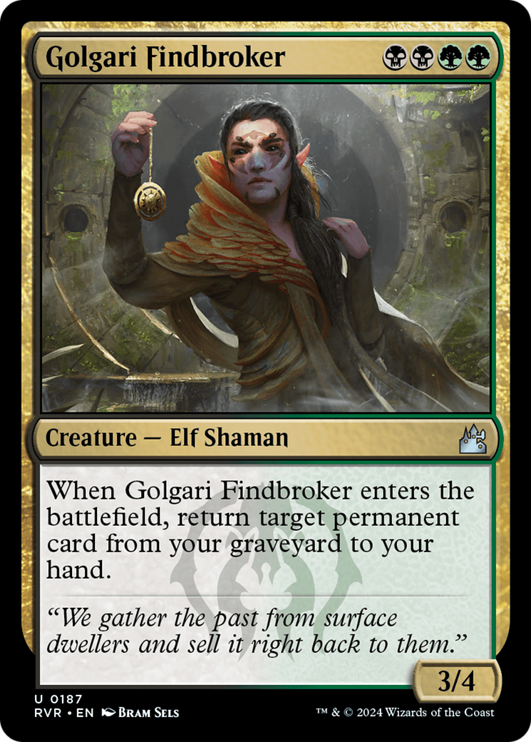 Golgari Findbroker (RVR-187)  - Ravnica Remastered