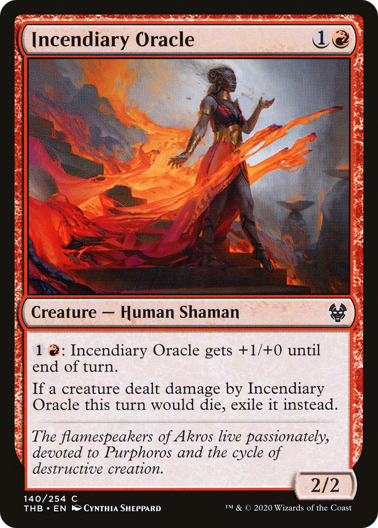 Incendiary Oracle (THB-140)  Foil - Theros Beyond Death