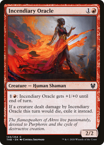 Incendiary Oracle (THB-140)  - Theros Beyond Death