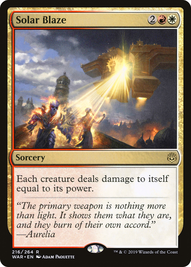 Solar Blaze (WAR-216)  - War of the Spark