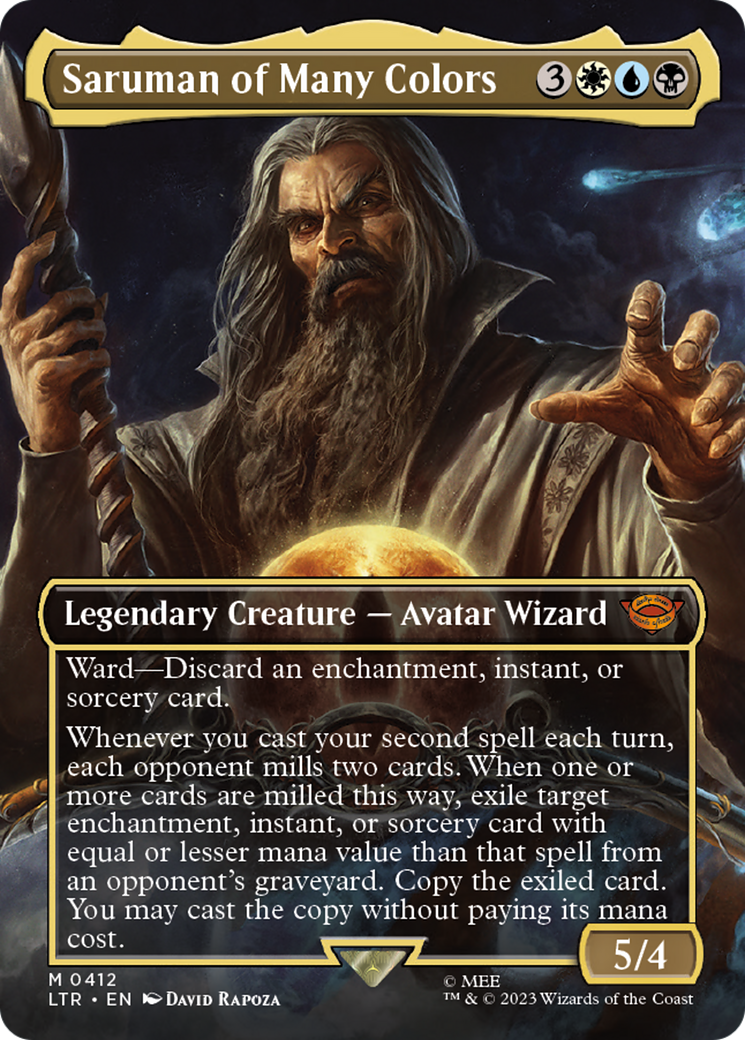 Saruman of Many Colors (Borderless) (LTR-412)  - The Lord of the Rings: Tales of Middle-earth