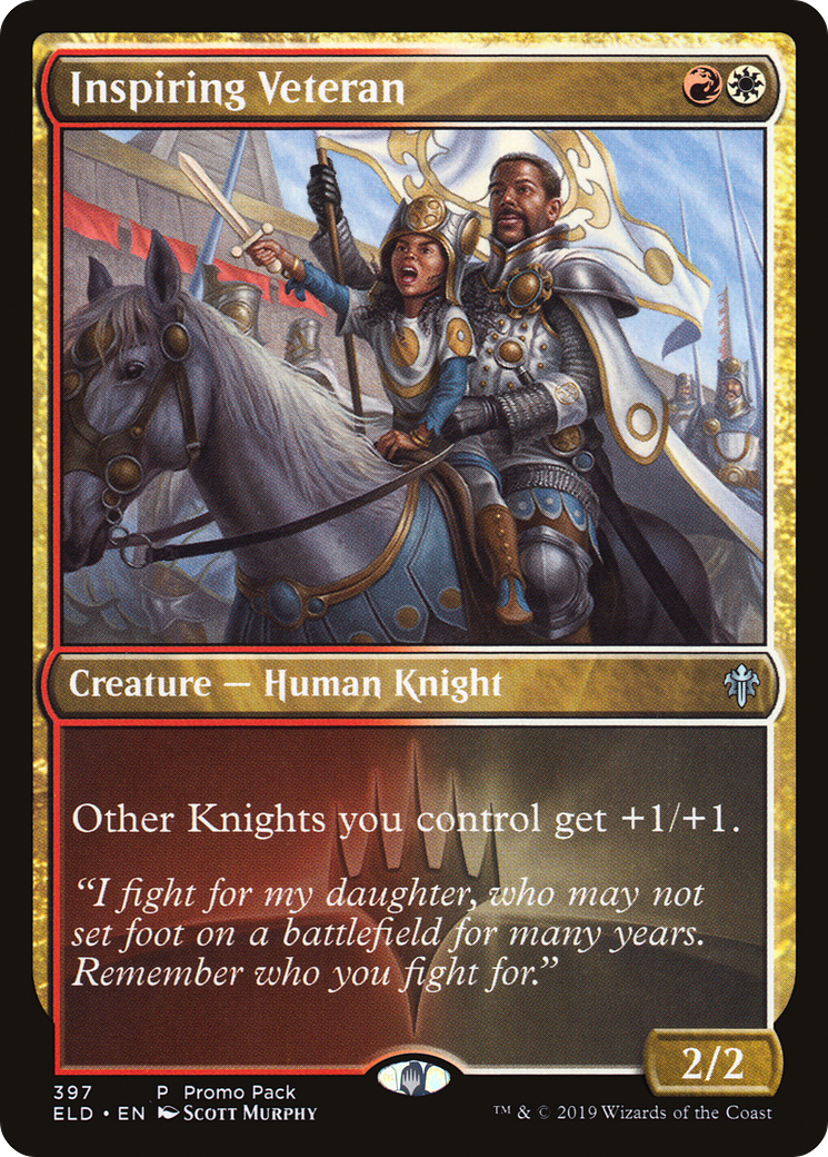 Inspiring Veteran (PPELD-397)  Foil - Throne of Eldraine