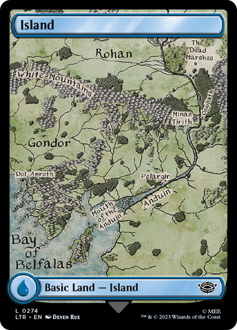 Island (0274) (LTR-274)  Foil - The Lord of the Rings: Tales of Middle-earth