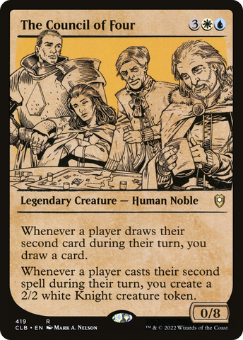 The Council of Four (Showcase) (CLB-419)  - Commander Legends: Battle for Baldur's Gate: (Showcase)