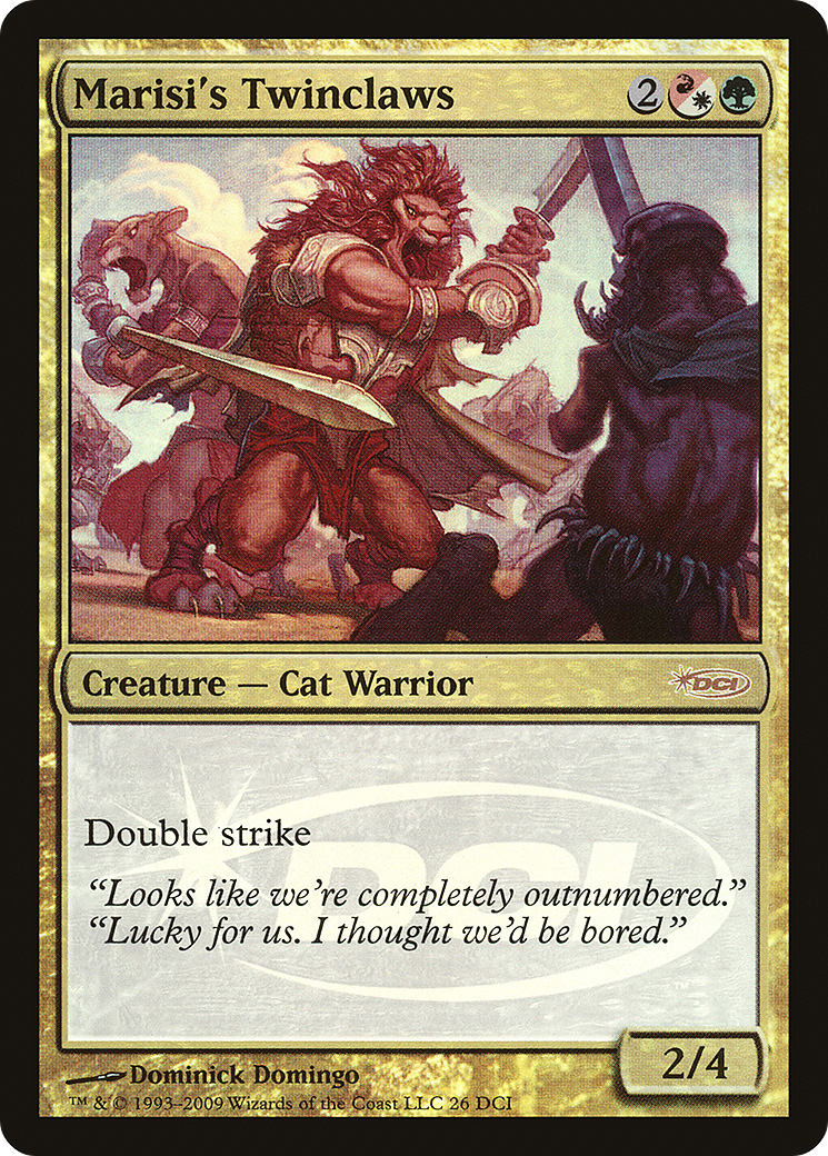 Marisi's Twinclaws (WPN-026) - DCI Promos Foil