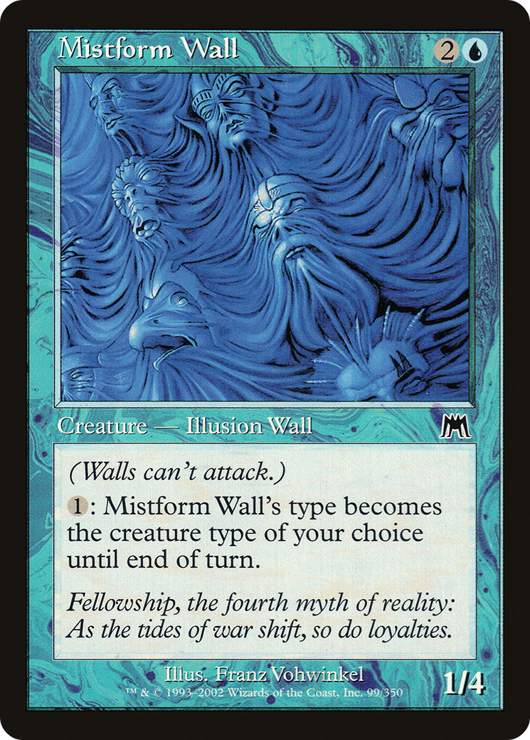 Mistform Wall (ONS-099)  Foil - Onslaught
