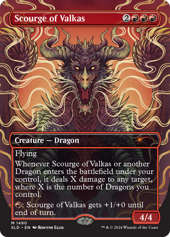 Scourge of Valkas (SLD-1490)  - Secret Lair Drop (Borderless)