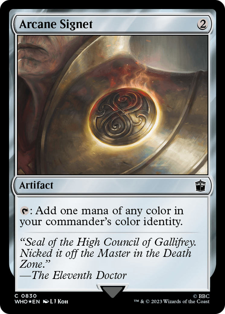 Arcane Signet (Surge Foil) (WHO-830)  Foil - Doctor Who