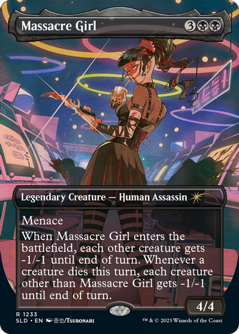 Massacre Girl (SLD-1233)  - Secret Lair Drop (Borderless)