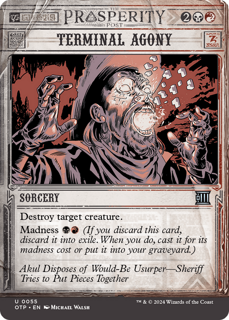 Terminal Agony (OTP-055)  - Breaking News: (Showcase) (Borderless)
